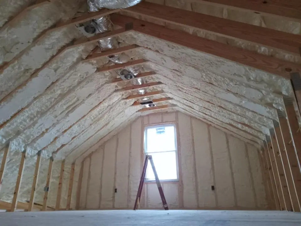 Spray foam roofing application for Crawl Space Insulation project in Sebastopol